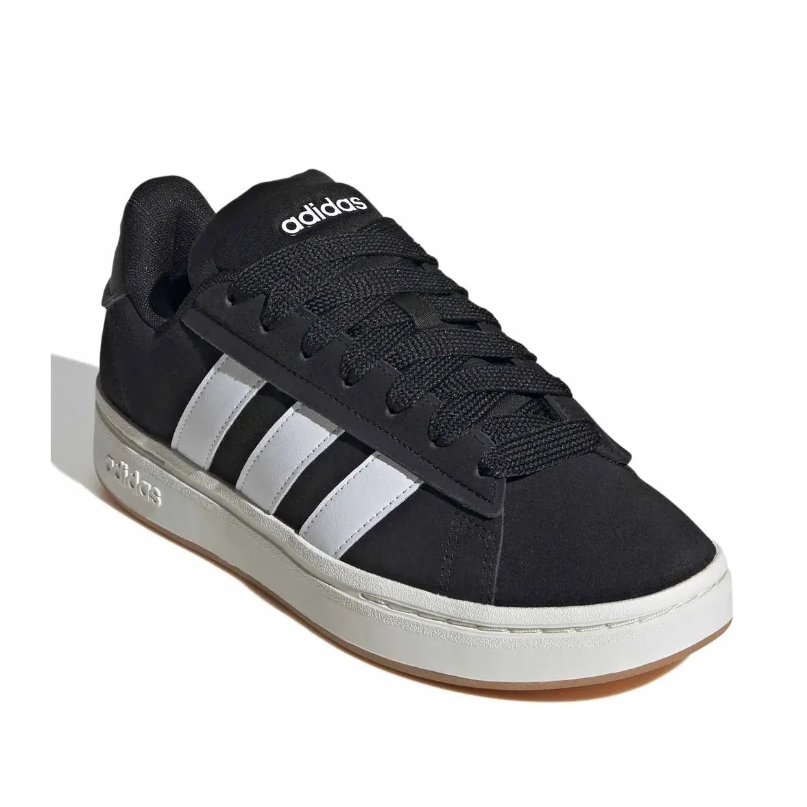 Tênis Adidas Grand Court Alpha Preto Feminino visto de frente